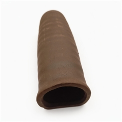 Mallehule M rund brun lukket en ende - 14x4,5x3,7